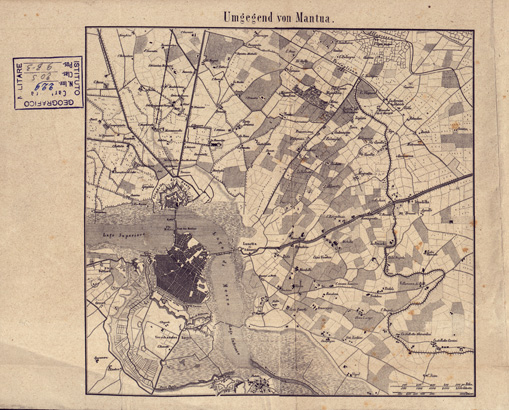 (N:12636) F. HANDTKE'S TOPOGRAPHISCHE SPEZIAL-KARTE DES KRIEGSSCHANPLAKES AND DER MINCIO-LINIE... (B0003166) Carte e stampe antiche: riproduzione a colori su carta (formato A3)