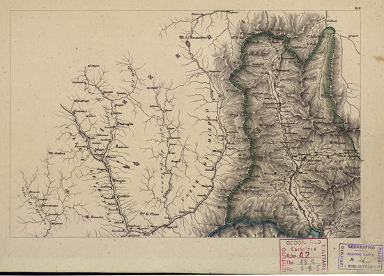 (N:863) CARTA COROGRAFICA ITINERARIA E STATISTICA DEL REGNO LOMBARDO-VENETO... - B 2 (B0003379) Carte e stampe antiche: riproduzione a colori su carta (formato A3)