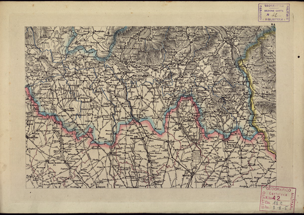 (N:865) CARTA COROGRAFICA ITINERARIA E STATISTICA DEL REGNO LOMBARDO-VENETO... - B 4 (B0003381) Carte e stampe antiche: riproduzione a colori su carta (formato A3)