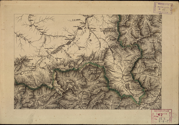 (N:870) CARTA COROGRAFICA ITINERARIA E STATISTICA DEL REGNO LOMBARDO-VENETO... - C 2 (B0003386) Carte e stampe antiche: riproduzione a colori su carta (formato A3)