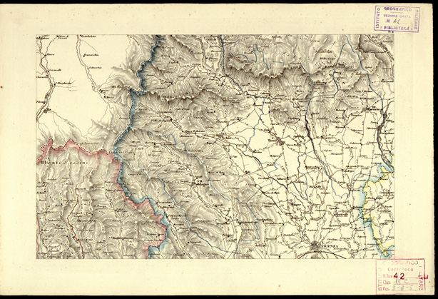 (N:886) CARTA COROGRAFICA ITINERARIA E STATISTICA DEL REGNO LOMBARDO-VENETO... - E 4 (B0003402) Carte e stampe antiche: riproduzione a colori su carta (formato A3)