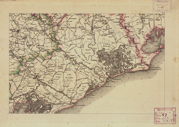 (N:900) CARTA COROGRAFICA ITINERARIA E STATISTICA DEL REGNO LOMBARDO-VENETO... - G 4 (B0003416) Carte e stampe antiche: riproduzione a colori su carta (formato A3)