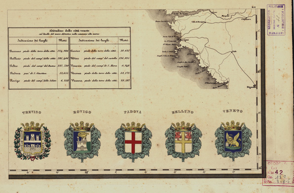 (N:909) CARTA COROGRAFICA ITINERARIA E STATISTICA DEL REGNO LOMBARDO-VENETO... - H6 (B0003425) Carte e stampe antiche: riproduzione a colori su carta (formato A3)