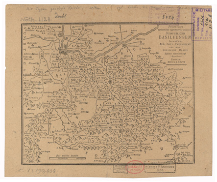 (N:35141) PRODROMUS TENTAMINIS TYPOMETRICI MOIORIS REMPUBLICAM BASILEENSEM SECUNDUM ETC... (B0020873) Carte e stampe antiche: riproduzione a colori su carta (formato A3)