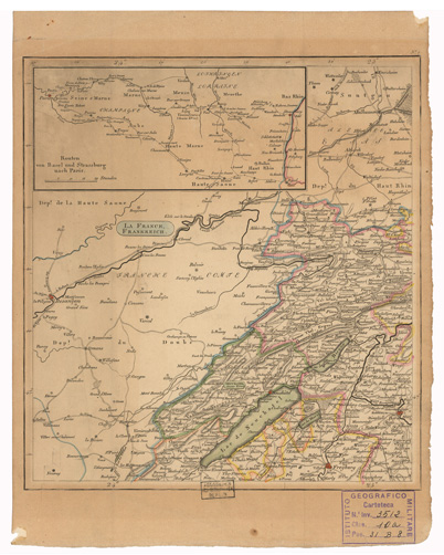 (N:35489) CARTE ROUTIERE DE LA SUISSE - ROAD MAP OF SWITZERLAND - FOGLIO 1 (B0020949) Carte e stampe antiche: riproduzione a colori su carta (formato A3)