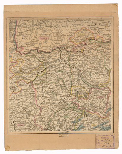 (N:35490) CARTE ROUTIERE DE LA SUISSE - ROAD MAP OF SWITZERLAND - FOGLIO 2 (B0020950) Carte e stampe antiche: riproduzione a colori su carta (formato A3)