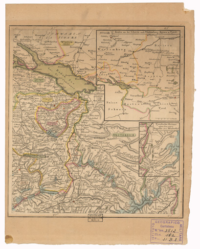 (N:35491) CARTE ROUTIERE DE LA SUISSE - ROAD MAP OF SWITZERLAND - FOGLIO 3 (B0020951) Carte e stampe antiche: riproduzione a colori su carta (formato A3)