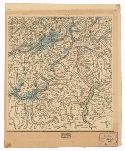 (N:35493) CARTE ROUTIERE DE LA SUISSE - ROAD MAP OF SWITZERLAND - FOGLIO 5 (B0020953) Carte e stampe antiche: riproduzione a colori su carta (formato A3)