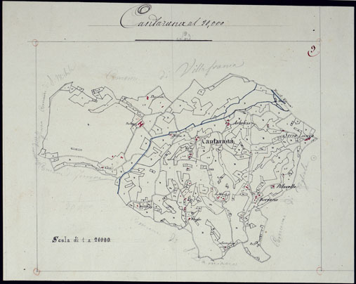 (N:4983) TERRITORIO COMPRESO TRA RACCONIGI, MORETTA, SAVIGLIANO, ALESSANDRIA ED IVREA - CANTARANA. (CA001865) Carte e stampe antiche: riproduzione a colori su carta (formato A3)