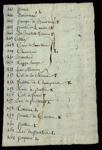 (N:23789) PORZIONE DELLA VALLE D'AOSTA CHE COMPRENDE IL VALLONE DI RUTORS, LA VALGRISANCHE, VALLE DI RHEMES, VALSAVARANCHE, VALLE DI COGNE, VALLE DI FENIS, ED I VALLONI COMPRESI FRA QUEST'ULTIMA VALLE E QUELLA DI COGNE - CATALOGO DEI NOMI DI CAMPAGNA. (CA002433, CA002435, CA002436, CA002434, CA002437, CA002438, CA002439, CA002440, CA002441, CA002442, CA002445, CA002446, CA002447, CA002448, CA002449, CA002450, CA002451, CA002452, CA002453, CA002454, CA002455, CA002456, CA002457, CA002458, CA002459, CA002460, CA002461, CA002462, CA002463, CA002464, CA002465, CA002466, CA002443, CA002444) Carte e stampe antiche: riproduzione a colori su carta (formato A3)