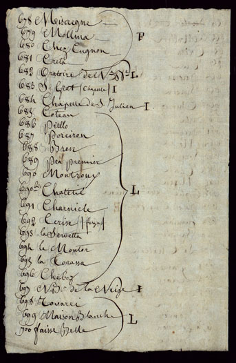 (N:23789) PORZIONE DELLA VALLE D'AOSTA CHE COMPRENDE IL VALLONE DI RUTORS, LA VALGRISANCHE, VALLE DI RHEMES, VALSAVARANCHE, VALLE DI COGNE, VALLE DI FENIS, ED I VALLONI COMPRESI FRA QUEST'ULTIMA VALLE E QUELLA DI COGNE - CATALOGO DEI NOMI DI CAMPAGNA. (CA002433, CA002435, CA002436, CA002434, CA002437, CA002438, CA002439, CA002440, CA002441, CA002442, CA002445, CA002446, CA002447, CA002448, CA002449, CA002450, CA002451, CA002452, CA002453, CA002454, CA002455, CA002456, CA002457, CA002458, CA002459, CA002460, CA002461, CA002462, CA002463, CA002464, CA002465, CA002466, CA002443, CA002444) Carte e stampe antiche: riproduzione a colori su carta (formato A3)