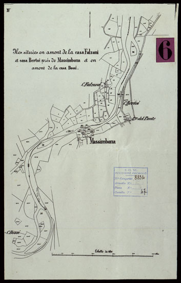 (N:9096) PROGETTI DI CONFINE INTORNO A PESCHIERA ANNEXS DE LA CARTE TOPOGRAPHIQUE -Tavola 4 (CA004101) Carte e stampe antiche: riproduzione a colori su carta (formato A3)