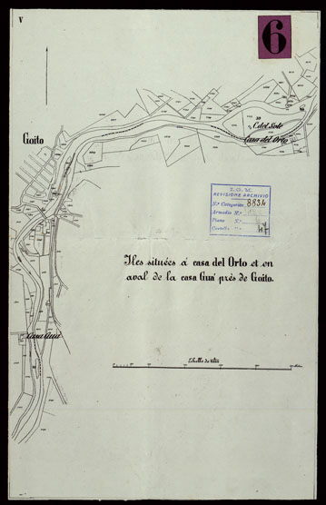 (N:9097) PROGETTI DI CONFINE INTORNO A PESCHIERA ANNEXS DE LA CARTE TOPOGRAPHIQUE -Tavola 5 (CA004102) Carte e stampe antiche: riproduzione a colori su carta (formato A3)