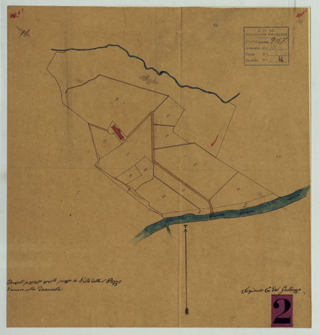 (N:24839) ELEMENTI PER LA FORMAZIONE DI UNA CARTA DELLA TOSCANA ALLA SCALA DI 1:28.800 - GALLUZZO. (CA005608) Carte e stampe antiche: riproduzione a colori su carta (formato A3)