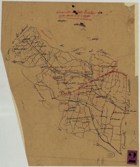(N:9753) ELEMENTI PER LA FORMAZIONE DI UNA CARTA DELLA TOSCANA ALLA SCALA DI 1:28.800 - PISTOIA OVEST. (CA005642) Carte e stampe antiche: riproduzione a colori su carta (formato A3)