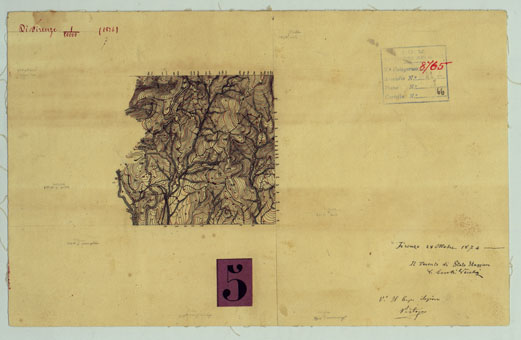 (N:24857) DINTORNI DI FIRENZE - MINUTA N. 7 (CA005665) Carte e stampe antiche: riproduzione a colori su carta (formato A3)