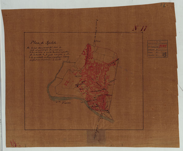 (N:16365) PLAN DE SPOLETO (CA005784) Carte e stampe antiche: riproduzione a colori su carta (formato A3)