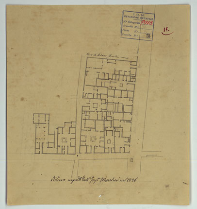 (N:15729) Scavi di Pompei - Foglio 15 (CA006774) Carte e stampe antiche: riproduzione a colori su carta (formato A3)