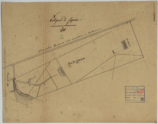 (N:14123) Poligono di Capua (CA006804) Carte e stampe antiche: riproduzione a colori su carta (formato A3)