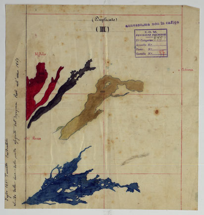 (N:9809) ETNA - Lucido Annesso - F. 146 Occidentale - Lucido III (duplicato) (CA007222) Carte e stampe antiche: riproduzione a colori su carta (formato A3)