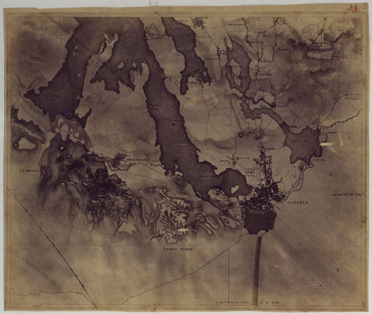 (N:16949) CARTA GEOLOGICA DELL' ETNA - Foglio B4 (CA007242) Carte e stampe antiche: riproduzione a colori su carta (formato A3)