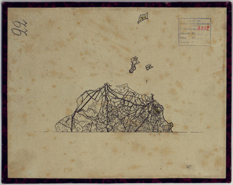 (N:25315) TRAPANI. (CA007773) Carte e stampe antiche: riproduzione a colori su carta (formato A3)