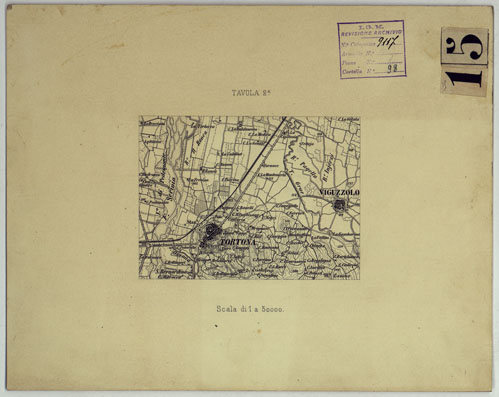 (N:17493) SAGGIO DI TRATTEGGIO - TAVOLA 2. (CA008033) Carte e stampe antiche: riproduzione a colori su carta (formato A3)
