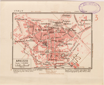(N:27283) AREZZO (SE001109) Carte e stampe antiche: riproduzione a colori su carta (formato A4)