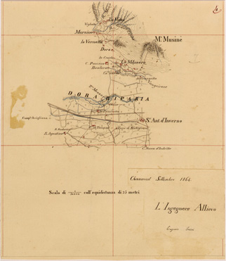 (N:28107) VALLE DORIA RIPARIA - FOGLIO 04 (SE001859) Carte e stampe antiche: riproduzione a colori su carta (formato A4)