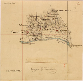 (N:28108) VALLE DORIA RIPARIA - FOGLIO 05 (SE001860) Carte e stampe antiche: riproduzione a colori su carta (formato A4)