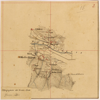 (N:28110) VALLE DORIA RIPARIA - FOGLIO 07 (SE001862) Carte e stampe antiche: riproduzione a colori su carta (formato A4)