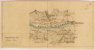 (N:28111) VALLE DORIA RIPARIA - FOGLIO 08 (SE001863) Carte e stampe antiche: riproduzione a colori su carta (formato A4)