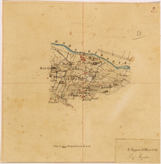 (N:28122) VALLE DORIA RIPARIA - FOGLIO 09 (SE001864) Carte e stampe antiche: riproduzione a colori su carta (formato A4)