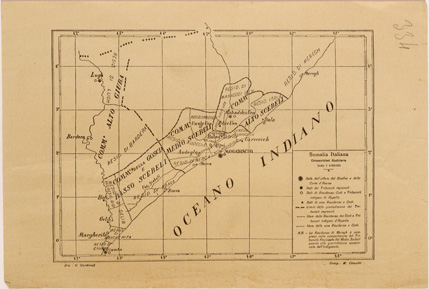 (N:28377) SOMALIA ITALIANA - CIRCOSCRIZIONI GIUDIZIARIE (SE002167) Carte e stampe antiche: riproduzione a colori su carta (formato A4)