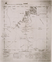(N:28748) CARTA ITINERARIA DIMOSTRATIVA ASSAB STAZ AFDEN AL 400.000 SARDO' (SE002441) Carte e stampe antiche: riproduzione a colori su carta (formato A4)