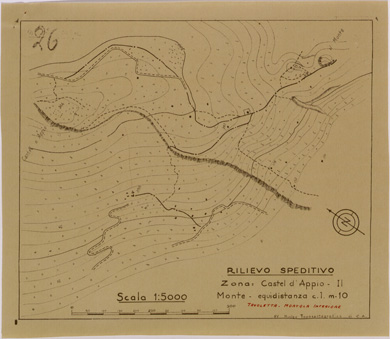 (N:29517) RILIEVO SPEDITIVO ZONA CASTEL D'APPIO ( MORTOLA INFERIONE ) (SE003330) Carte e stampe antiche: riproduzione a colori su carta (formato A4)