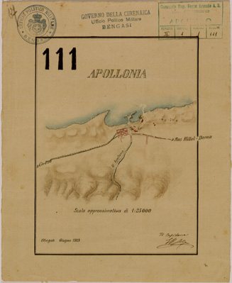 (N:30684) APOLLONIA. (SE004701) Carte e stampe antiche: riproduzione a colori su carta (formato A4)