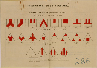 (N:30898) SEGNALI  FRA TERRA E AEROPLANO PAGINA 1 LATO 1 (SE004885) Carte e stampe antiche: riproduzione a colori su carta (formato A4)