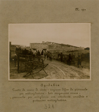 (N:30949) AGEDABIA INGRESSO DIFENSIVO (SE004927) Carte e stampe antiche: riproduzione a colori su carta (formato A4)