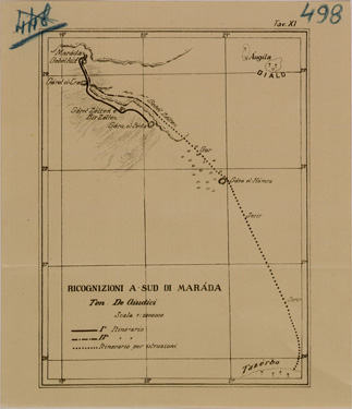 (N:31175) RICOGNIZIONI A SUD MARADA (SE005097) Carte e stampe antiche: riproduzione a colori su carta (formato A4)