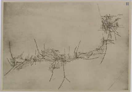 (N:31216) ITINERARI A SUD ED A EST DI CIRENE - TAVOLA II. (SE005284) Carte e stampe antiche: riproduzione a colori su carta (formato A4)