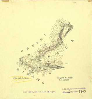 (N:33717) SORGENTI DEL FIUME UABI - ORIGINALE (SE008005) Carte e stampe antiche: riproduzione a colori su carta (formato A4)