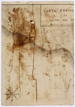 (N:6475) I. CARTA TOPOGRAFICA DEL BACINO DEL FUCINO - Tavola 3
II. PIANTA E SEZIONE VERTICALE DELL'EMISSARIO DI CLAUDIO DAL SUO FONDO FINO ALLA SUPERFICIE DEL TERRENO. (B0001280) Carte e stampe antiche: riproduzione a colori su carta (formato A4)