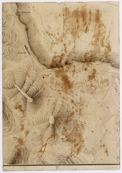 (N:6478) I. CARTA TOPOGRAFICA DEL BACINO DEL FUCINO - Tavola 6
II. PIANTA E SEZIONE VERTICALE DELL'EMISSARIO DI CLAUDIO DAL SUO FONDO FINO ALLA SUPERFICIE DEL TERRENO. (B0001283) Carte e stampe antiche: riproduzione a colori su carta (formato A4)