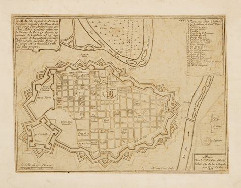 (N:13195) TURIN VILLE CAPITALE DE PIEMONT... (TORINO) (B0006739) Carte e stampe antiche: riproduzione a colori su carta (formato A4)