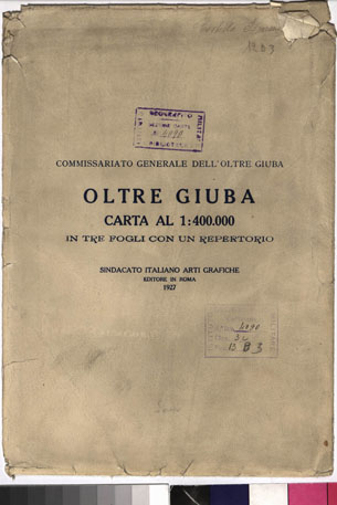 (N:13061) OLTRE GIUBA Tavola 3 + Intestazione su Copertina - intestazione (B0010919) Carte e stampe antiche: riproduzione a colori su carta (formato A4)