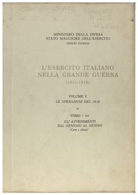 (N:28930) L'ESERCITO ITALIANO NELLA GRANDE GUERRA (1915-1918) - TITOLO (B0019882) Carte e stampe antiche: riproduzione a colori su carta (formato A4)