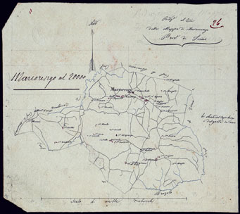 (N:4968) TERRITORIO COMPRESO TRA RACCONIGI, MORETTA, SAVIGLIANO, ALESSANDRIA ED IVREA - MARCONENGO. (CA001885) Carte e stampe antiche: riproduzione a colori su carta (formato A4)