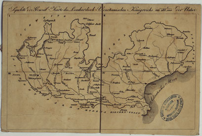 (N:14856) CARTA GENERALE DEL REGNO LOMBARDO-VENETO RIDOTTA DALLA CARTA TOPOGRAFICA NELL'ISTTUTO GEOGRAFICO MILITARE DELL'I.R. STATO MAGGIORE GENERALE IN MILANO NELL'ANNO 1838 - QUADRO D'UNIONE (CA004824) Carte e stampe antiche: riproduzione a colori su carta (formato A4)