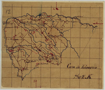 (N:24846) ELEMENTI PER LA FORMAZIONE DI UNA CARTA DELLA TOSCANA ALLA SCALA DI 1:28.800 - LIVORNO. (CA005622) Carte e stampe antiche: riproduzione a colori su carta (formato A4)